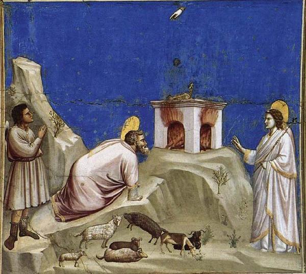 GIOTTO di Bondone Joachim's Sacrificial Offering oil painting picture